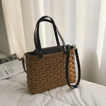 

Summer Straw Crossbody Bags for Women 2020 Large Capacity Luxury Handbags Women Designer Bag Sac A Main Femme Shoulder Bag