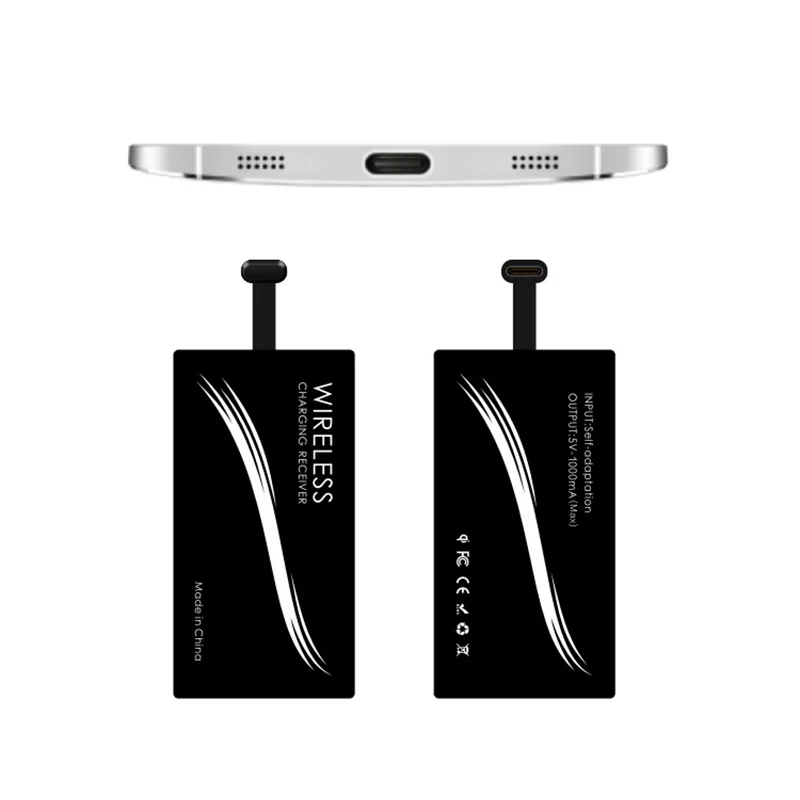 Универсальное Быстрое беспроводное зарядное устройство адаптер Micro USB Type C для