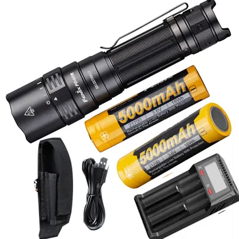 

NEW Fenix PD40R V2.0 3000 lumens USB Type-C charging LED flashlight mechanical rotary switch Built-in 5000mAh / 21700 battery
