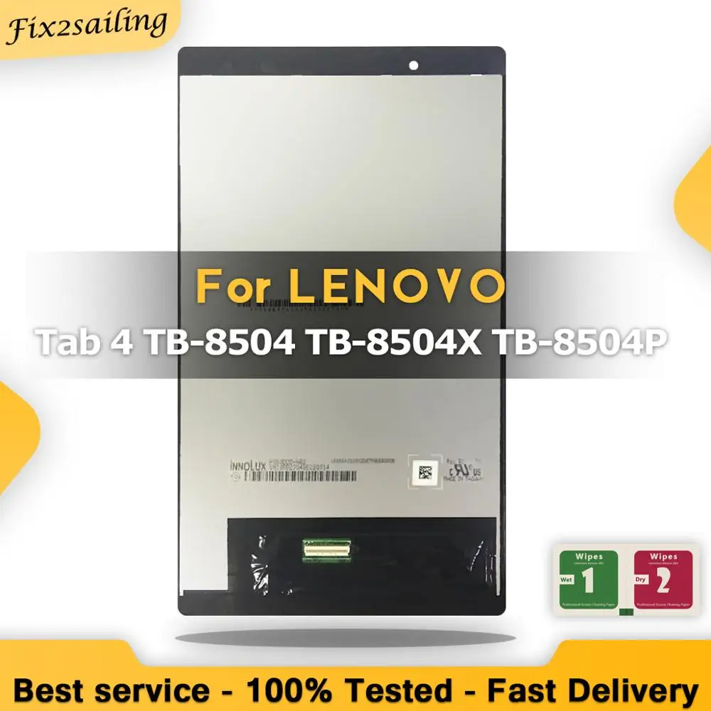 " ЖК-дисплей для lenovo Tab 4 TB-8504X TB-8504 TB-8504P ZA2B0050RU 16 Гб 4 г LTE 16 Гб дисплей сенсорный экран дигитайзер сборка