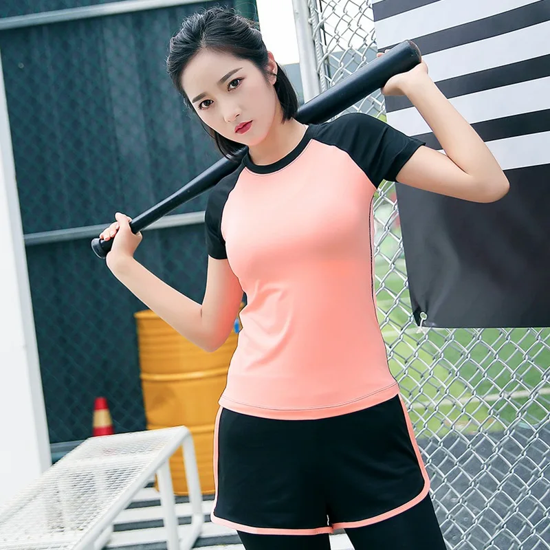 Lcimgyp футболка с коротким рукавом спортивный топ для девочек майка женские спортивные футболки Топы женские футболки для фитнеса длинные спортивные футболки для бега