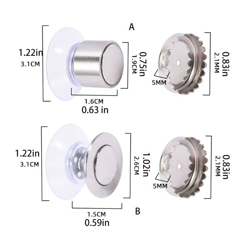 Stainless Steel Soap Dish Wall-mounted Magnetic Soap Holder Vacuum Suction Cup Soap Hanger for Kitchen, Bathroom, Toilet