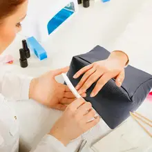 Подушка для ногтей оборудование для дизайна ногтей опора для рук Подушка розовая мягкая искусственная кожа держатель для ног двойного использования маникюрные инструменты для ногтей