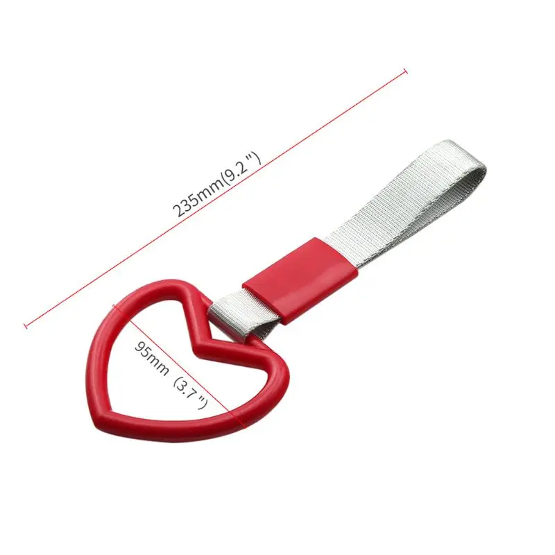 Car Charm Strap Auto Accessories Tsurikawa Ring Heart JDM Train Bus Handle Hand Strap Drift Charm Strap Drift PVC Plastic 6 color