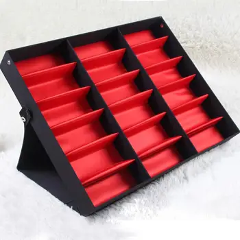 

18 Slot Sun Glassess Display Stand Storage Box Home Organizer Case Tray Collector