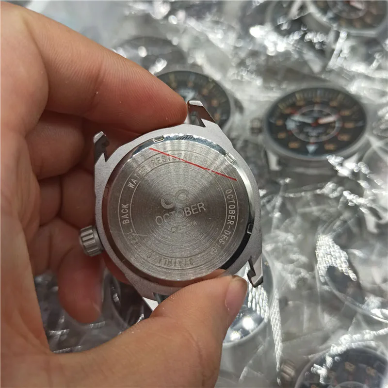 44mm Big Dial Fashion Pilot's with Calendar Quartz Waterproof Men's Watch Stainless Steel Watch Luxury Watch Groomsmen Gifts