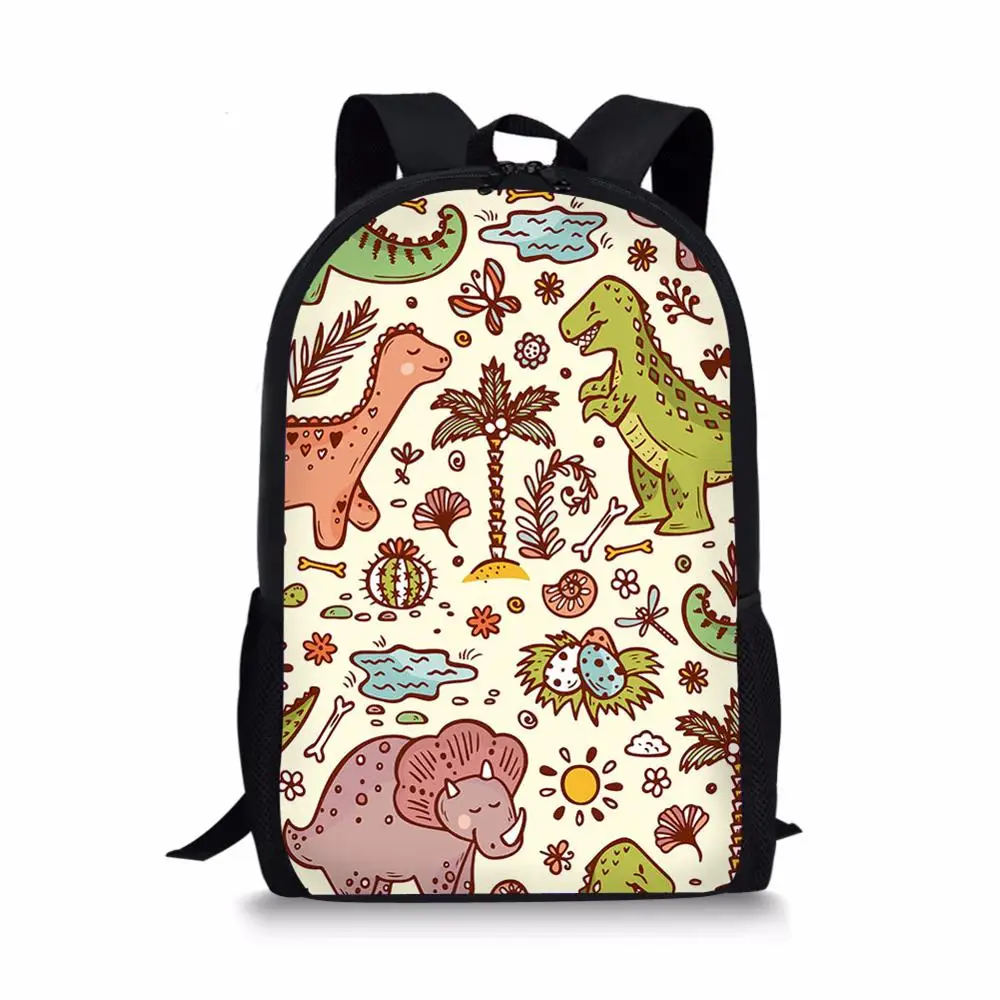 

2020 New school bag Children's Bookbag dinosaur Backpacks customized pattern Rucksack Laptop Backpack Girls Backbag Boys Mochila