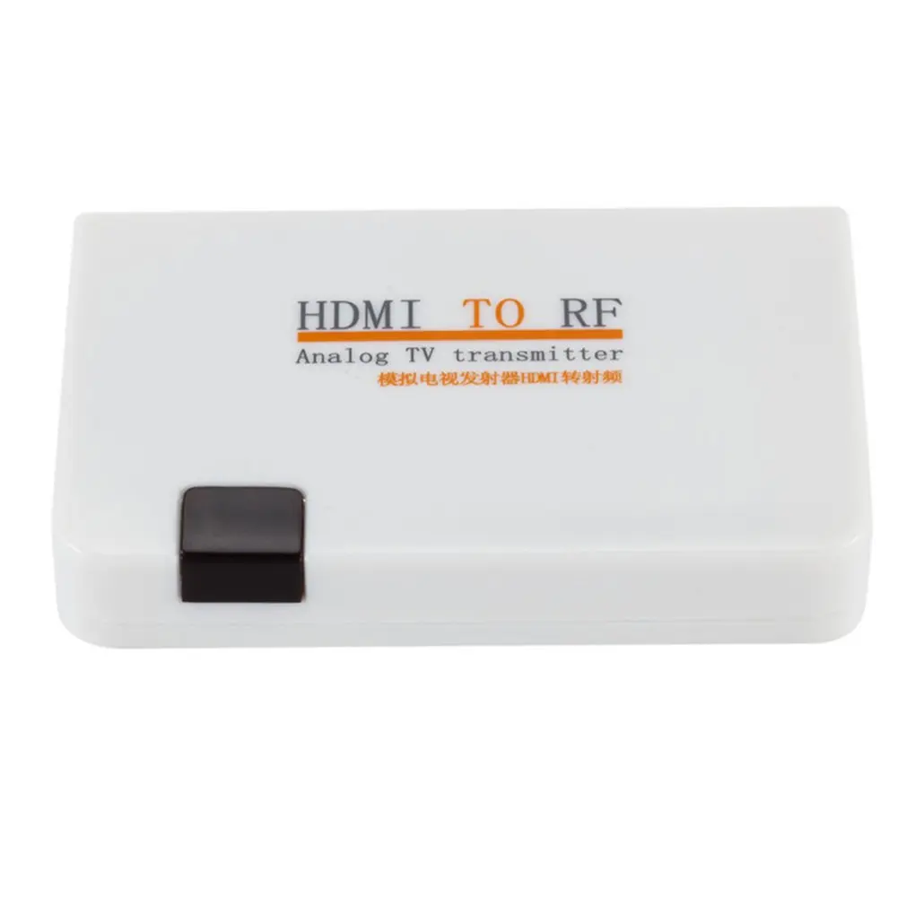 White Универсальный HDMI для радиочастотного коаксиального конвертера кабель-адаптер с пультом дистанционного управления для преобразования ТВ - Цвет: White