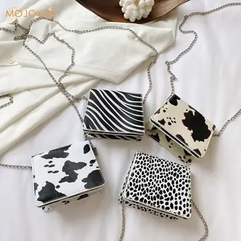 

Fashion Animal Pattern Mini Women Shoulder Bag Chain Casual Small Handbags Female PU Leather Travel Crossbody Satchel