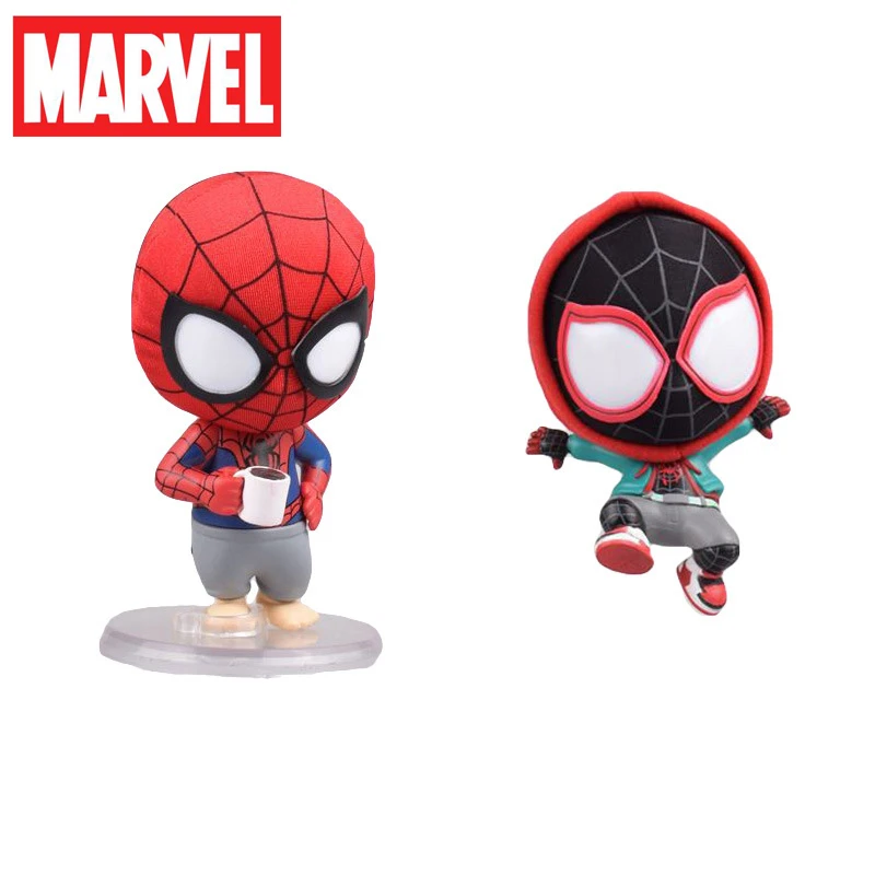 スパイダーマンパラレル宇宙マイルモラレスピーターパーカーは 彼の頭かわいいマーベルのスーパーヒーローキット Aliexpress