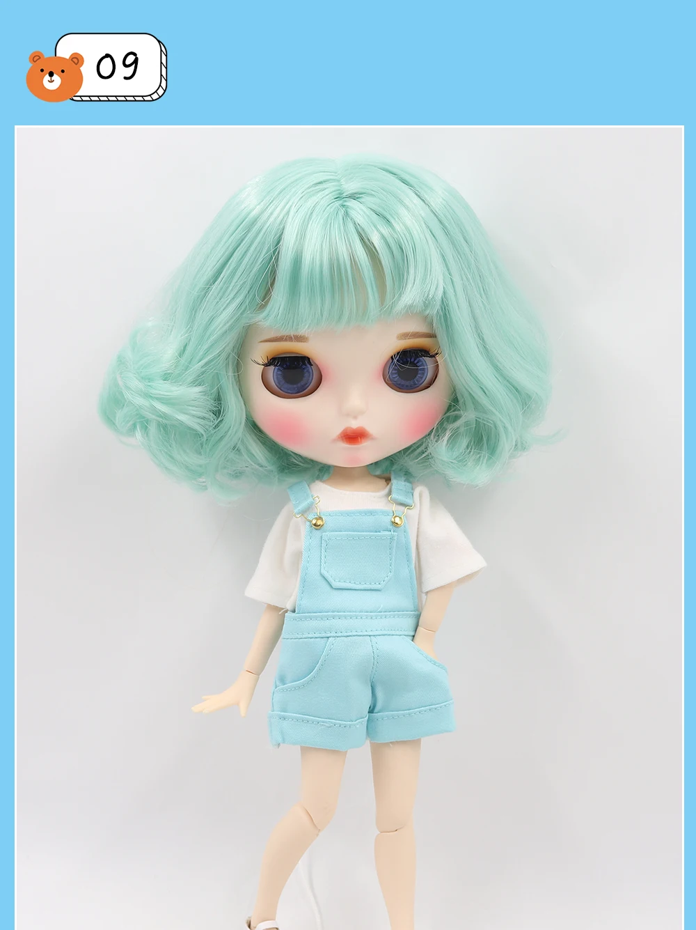 Premiwm Custom Neo Blythe Dol gyda Dillad Llawn 27 Opsiynau Combo 17