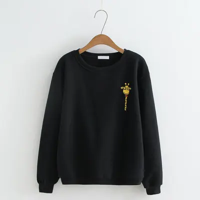 

2019 autumn and winter new women's Korean version of the cartoon giraffe printing long-sleeve hoodies sweatshirts