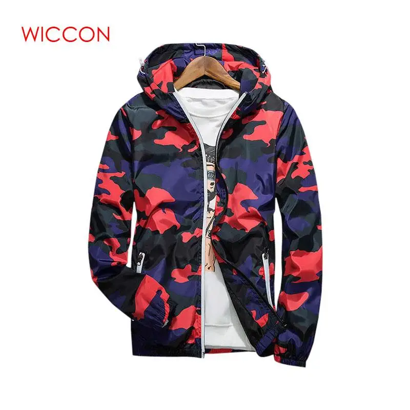 Men Jacket Fashion 2020 New Spring Autumn Men Brand Camouflage Jackets Casual Mens Coat Men's Hooded Zipper Coats Thin Jacket
