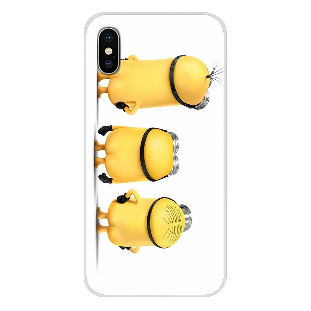 Для Apple IPhone X XR XS 11Pro MAX 4S 5s 5C SE 6S 7 8 Plus ipod touch 5 6 прозрачный ТПУ чехол Миньоны Голый "Гадкий Я"