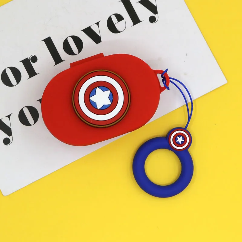 Силиконовый чехол с рисунком Marvel для Xiaomi mi Red mi AirDots версия беспроводные Bluetooth наушники TWS чехол для зарядки