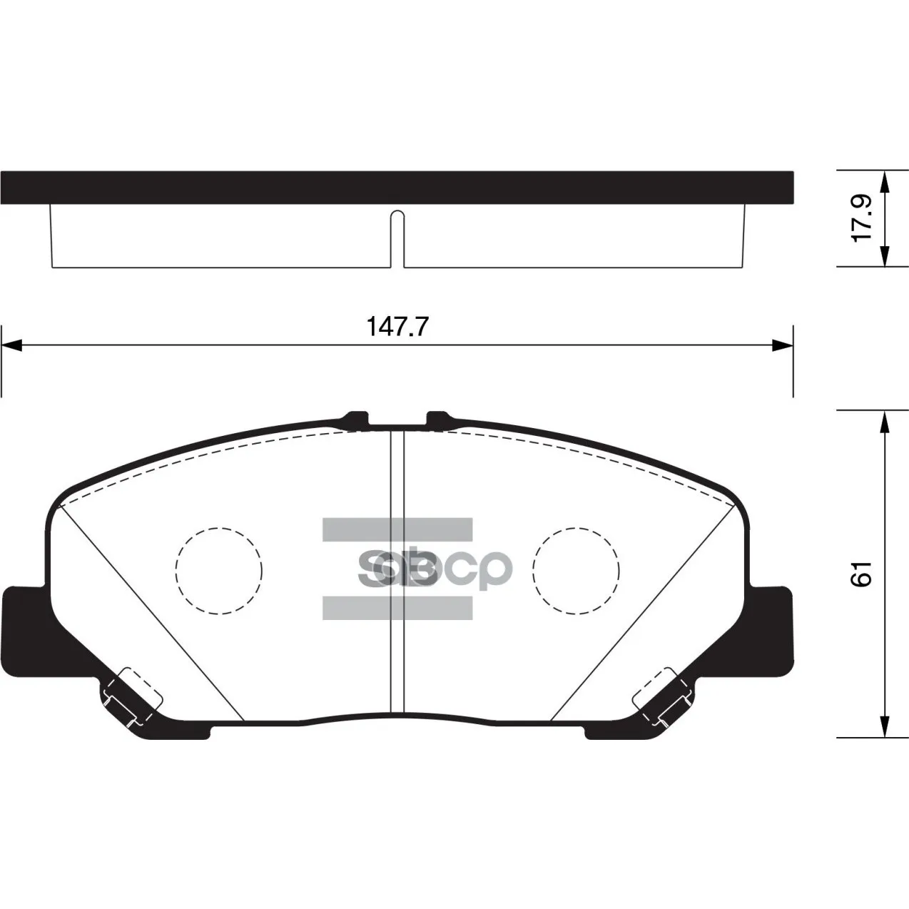 Колодки Тормозные Передние Sangsin Brake Sp2183 Sangsin brake арт. SP2183