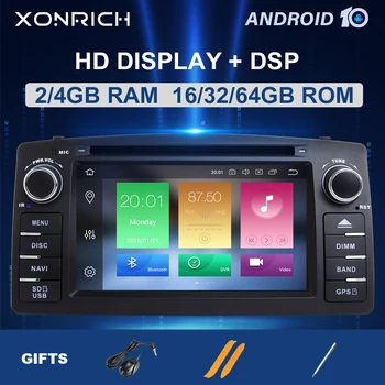 

4GB 64DSP 2 Din Android 10 Car Radio DVD Player For Toyota Corolla E120 BYD F3 2000 2003 2004 2005 2006 MultimediaGPS Navigation