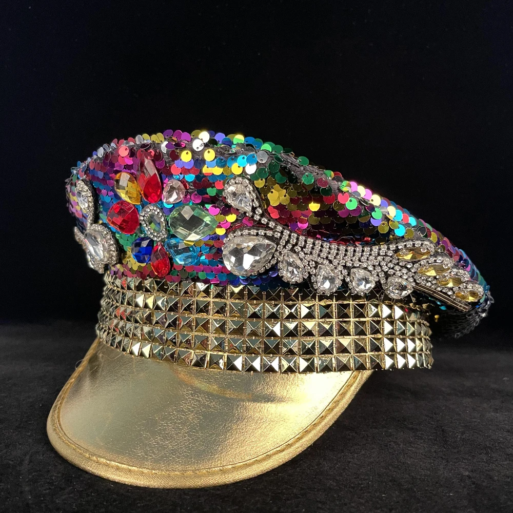 Handmade Women Military Hat Double 