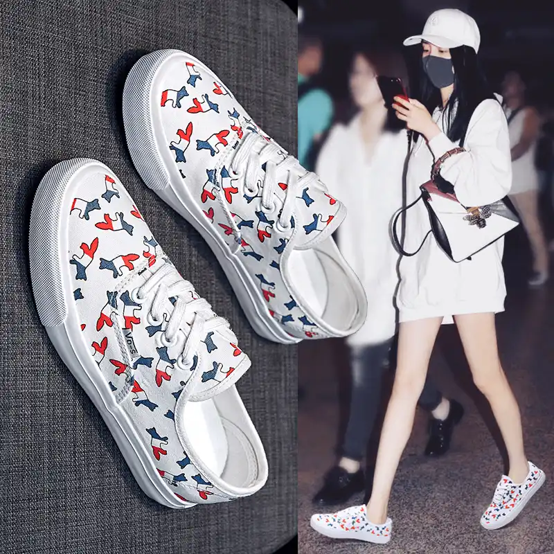 floral canvas shoes womens