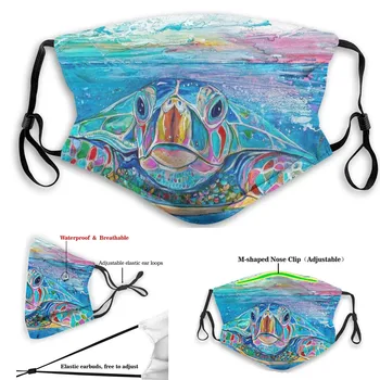 

1PC Adult Protection Face Mask Unisex Cartoon Print masks washable Mouth Cover Face Shield mascarillas reutilizables Facemask