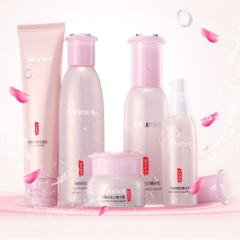 

YILUMEI whiteng moisturizing anti- wrinkle delay aging repairing facial Essence sets (lotion,Emulsion,essence lotion,cleanser)