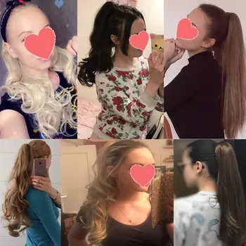 S-noilite 12-26inch claw clip on ponytail hair extension synthetic ponytail enxtension hair for women pony tail hair hairpiece 6