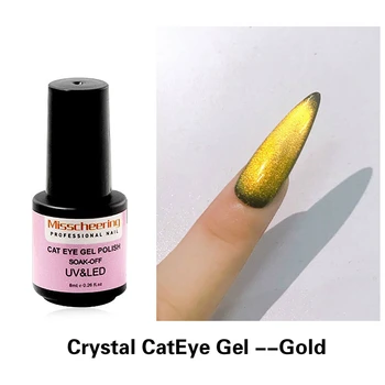 

CHUN SHU 7ml Soak Off Crystal Cateye Gel Magnetic Lacquer Varnish Glitter Shining Nail Art DesignMagnet Gel Lacquers Wide Effect