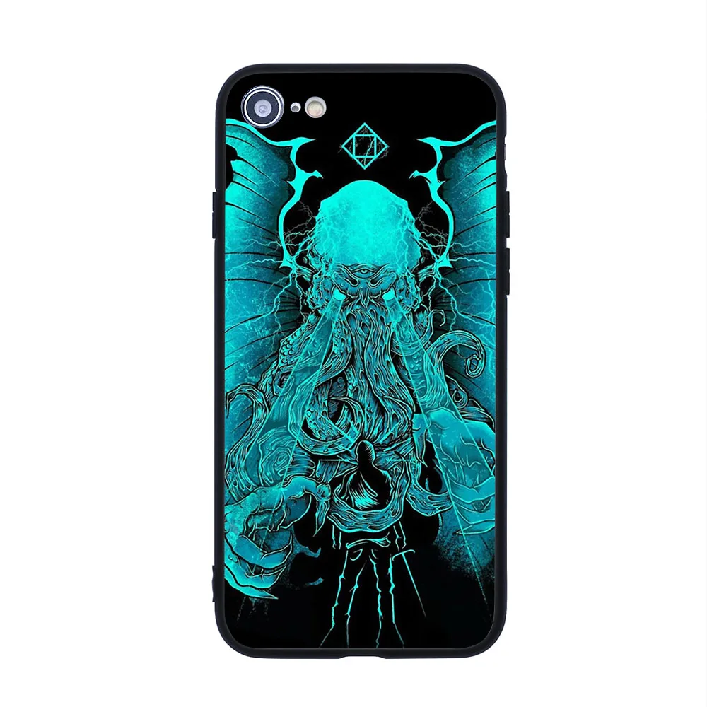 iphone 8 plus wallet case Cthulhu soft TPU border phone case for iphone 11PRO 11PROMAX 11 X XS XR XSMAX 6 plus 7 7plus 8 8plus cover iphone 8 cardholder cases