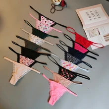 Европейские размеры, большие размеры, один размер, регулируемые сексуальные удобные кружевные трусы, g стринги, нижнее белье для женщин, 2 шт. ac142