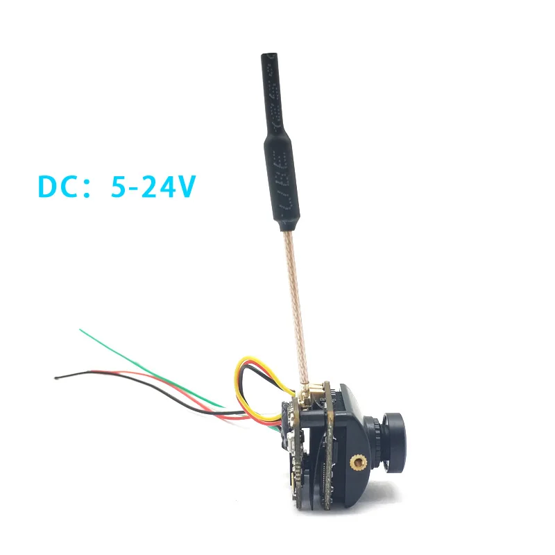 Передатчик 5 8G 48CH FPV 25/100/200 мВт поддержка smartaudio DC 24 В с Cmos 1200TVL 1/3 &quotCOMS 2 1 мм объектив