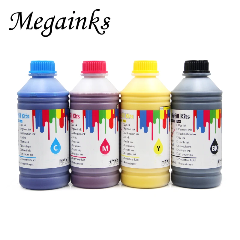 4 цвета 500 мл в бутылке яркие пигментные чернила для всех широкоформатных принтеров Canon