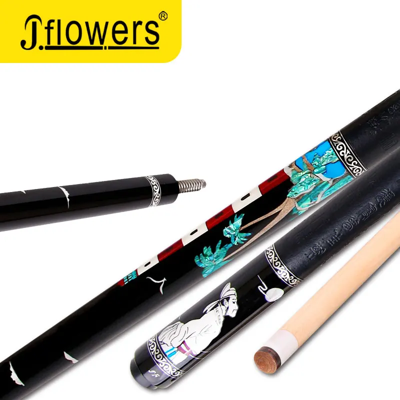 Высокая-конец JF J-FLOWERS AF-902 бассейн Cue12.6mm маори-драгоценный камень наконечник