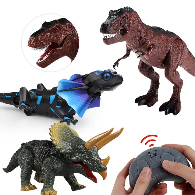 

Simulation Infrared Remote Control Lizard Tyrannosaurus Triceratops Dinosaur Model Toys for Children Remote Control Animal