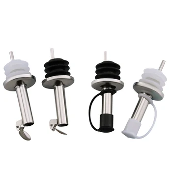 

1pc Wine Bottle Beer Pourer With Cap Covers Lid Oil Cork Drink Dispenser Spout Bottle Stopper Barware Bar Accessory Tool