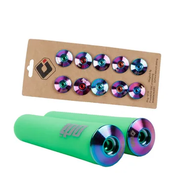 

MTB Bike Sliding Step Balance Bicycle ODI Ultra-light Aluminum Alloy Handlebar Plug Plating Color Handle Sleeve Plug Head