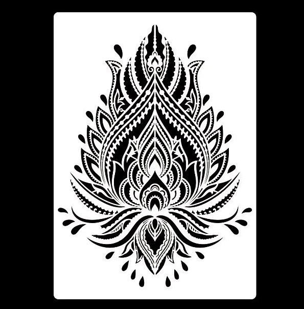 

A4 size Mandala Flower Wall Painting Stencils Stamp Scrapbook Album Decorative Embossing Craft Paper DIY Flower Label Stencil