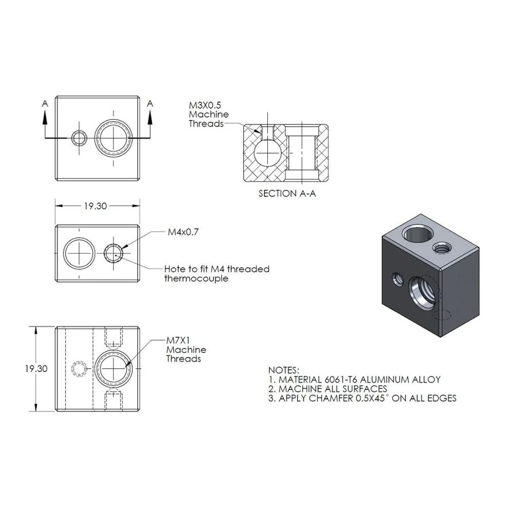 Рисунок 5 - детали для 3D-принтера Mk10
