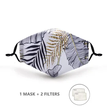 

Fashion Reusable Protective PM2.5 Filter Printing mouth Mask anti dust Face mask Windproof Mouth-muffle bacteria proof Flu Mask