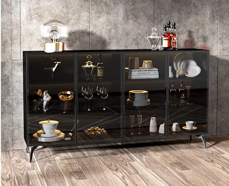 Side cabinet, tea and wine cabinet, side modern simple kitchen, cupboard, storage storage