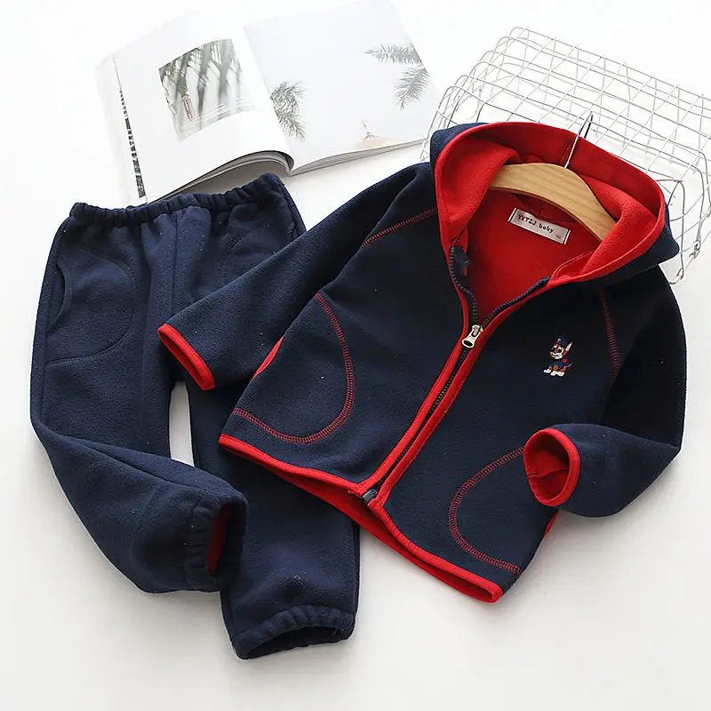 

2Pcs Baby Clothes Brand Infant Baby Fashion Fleece Hoodies+Pants 2pcs Set Children Antumn Casual Clothing Set