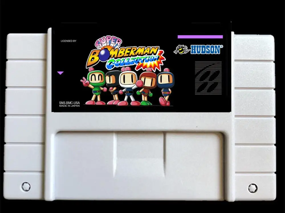 

super bomberman collection 5 IN 1 USA- NTSC version 46 pins games card NTSC version for Retro Video games Console !
