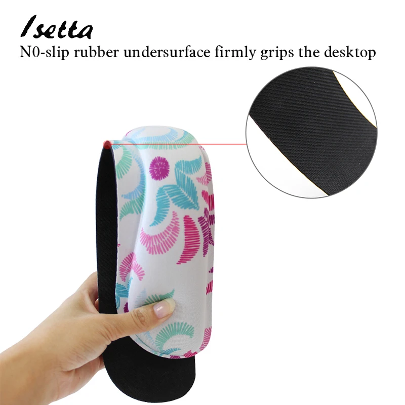 DIY   Customize Picture Logo Memory Foam Ergonomics Mouse Pad Keyboard Pad Wrist Rest Support   for Office Work