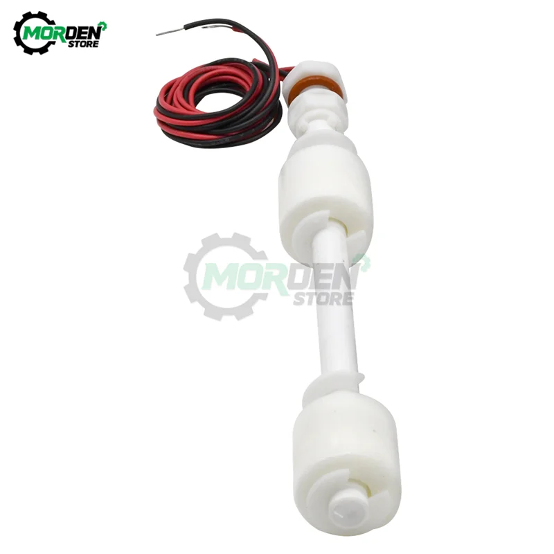 Liquid Level Sensor 150mm PP Liquid Water Level Sensor Anti-Corrosion Float Sensor Switch Normally Closed Double Ball for Aquarium Tank Pools