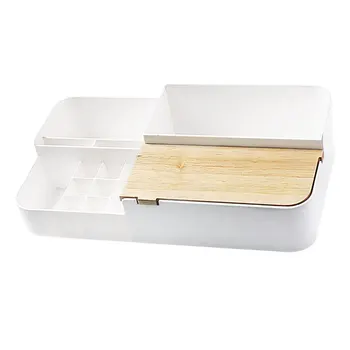 

1PC Cosmetic Storage Box Simple Organizing Box Plastic Storage Box for Home Hotel Store Dorm