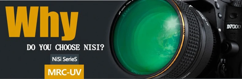 Nisi LR УФ-фильтр 67/72/77/82 мм ультратонкое многослойное покрытие линз УФ-фильтры для защиты 18 слоев покрытия Водонепроницаемый нефтяного загрязнения