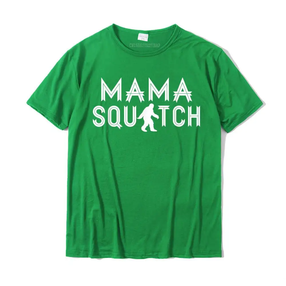 Party Slim Fit Top T-shirts Classic ostern Day Short Sleeve O-Neck Tops T Shirt 100% Cotton Men's Design Tee-Shirts Mama Squatch Shirt - Gifts for Mom Sasquatch Bigfoot__MZ23930 green