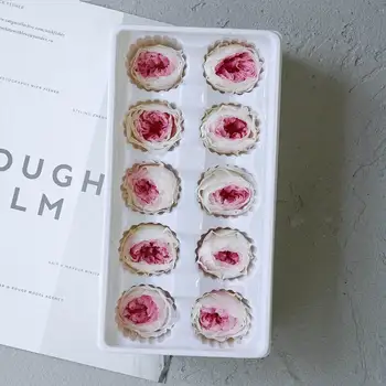 

10pcs/box Eternal flower 3-4cm Austin Rose Flower Grade A Preserved Flowers Valentine DayWedding DIY Gift Decoration Material