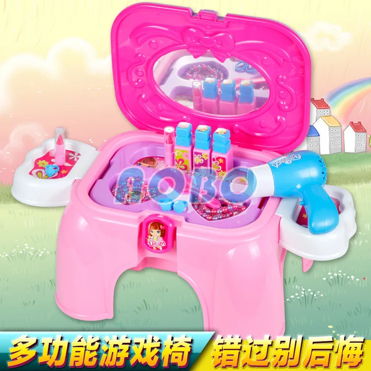 

CHILDREN'S Toy mini nv hai Play House Dressing Table Model Dresser shou na yi Character Play