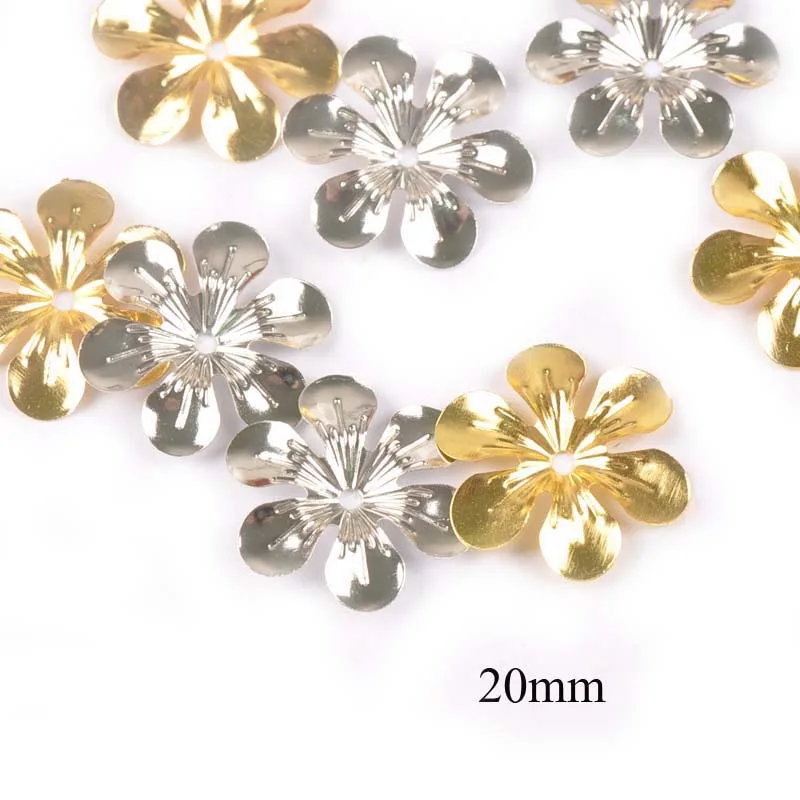 Gold/silver/Bronze 10 Style Flowers Wraps Filigree Connectors For Scrapbooking Embellishments Metal Crafts Decor 20pcs YK0762