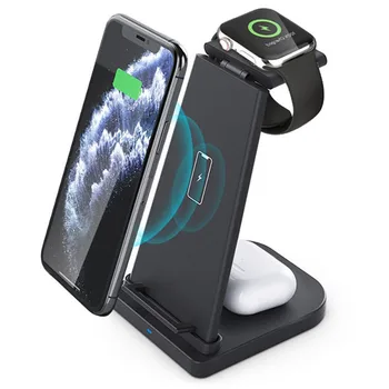 

Qi Wireless Charger Fast Charging For XiaoMi For IPhone 12 11 Pro/XR/Xs Max For Apple Watch 5 4 3 Airpods Pro Charger Stand
